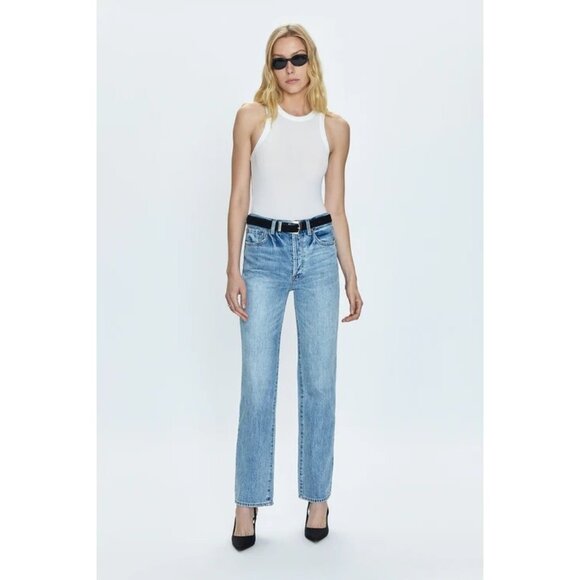 Pistola Monroe Crop High Rise Cigarette Crop in Notting Hill Vintage Size 27 - Picture 1 of 16